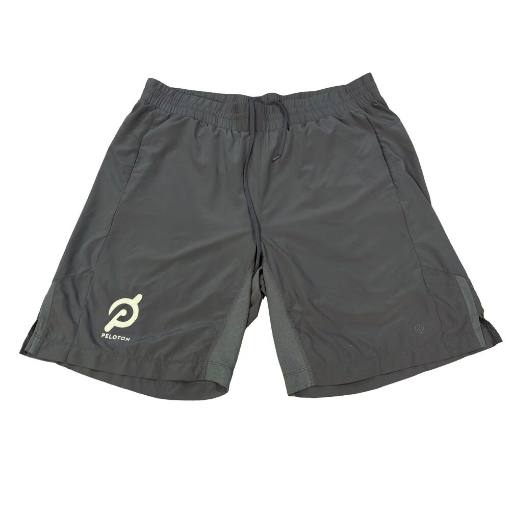 Peloton x MPG Men's XL Gray Athletic Training Running Shorts Mesh Pockets EUC
